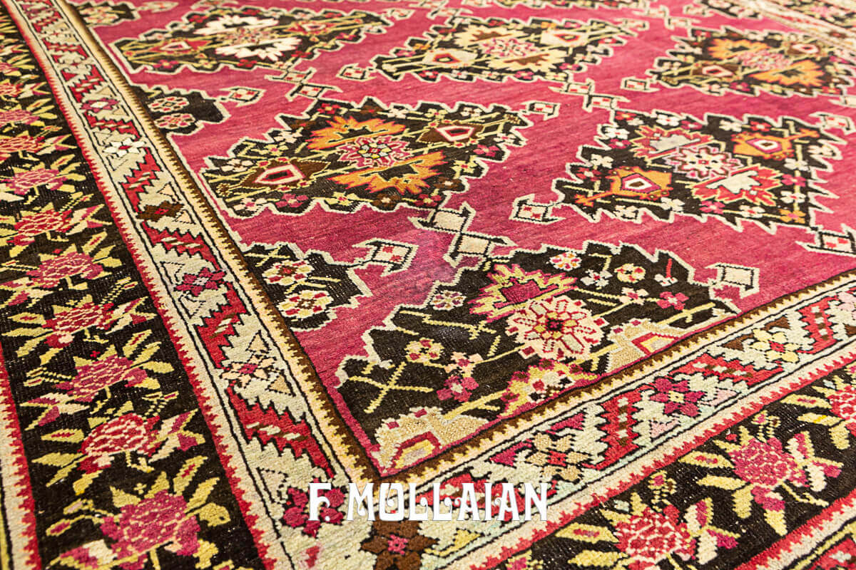 Antique Very Long Karabakh (Qarabağ) Kalle Size All-Over Caucasian Carpet n°:20028823